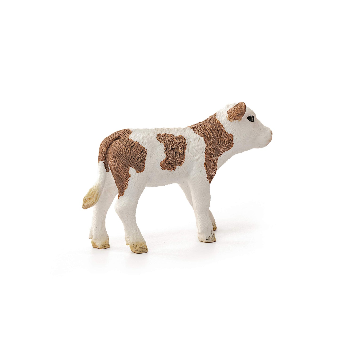 Schleich Farm World, Farm Animal Toys For Boys And Girls 3 And Above, Simmental Calf Toy Cow, Ages 3+, Multicolor, 2 Inch