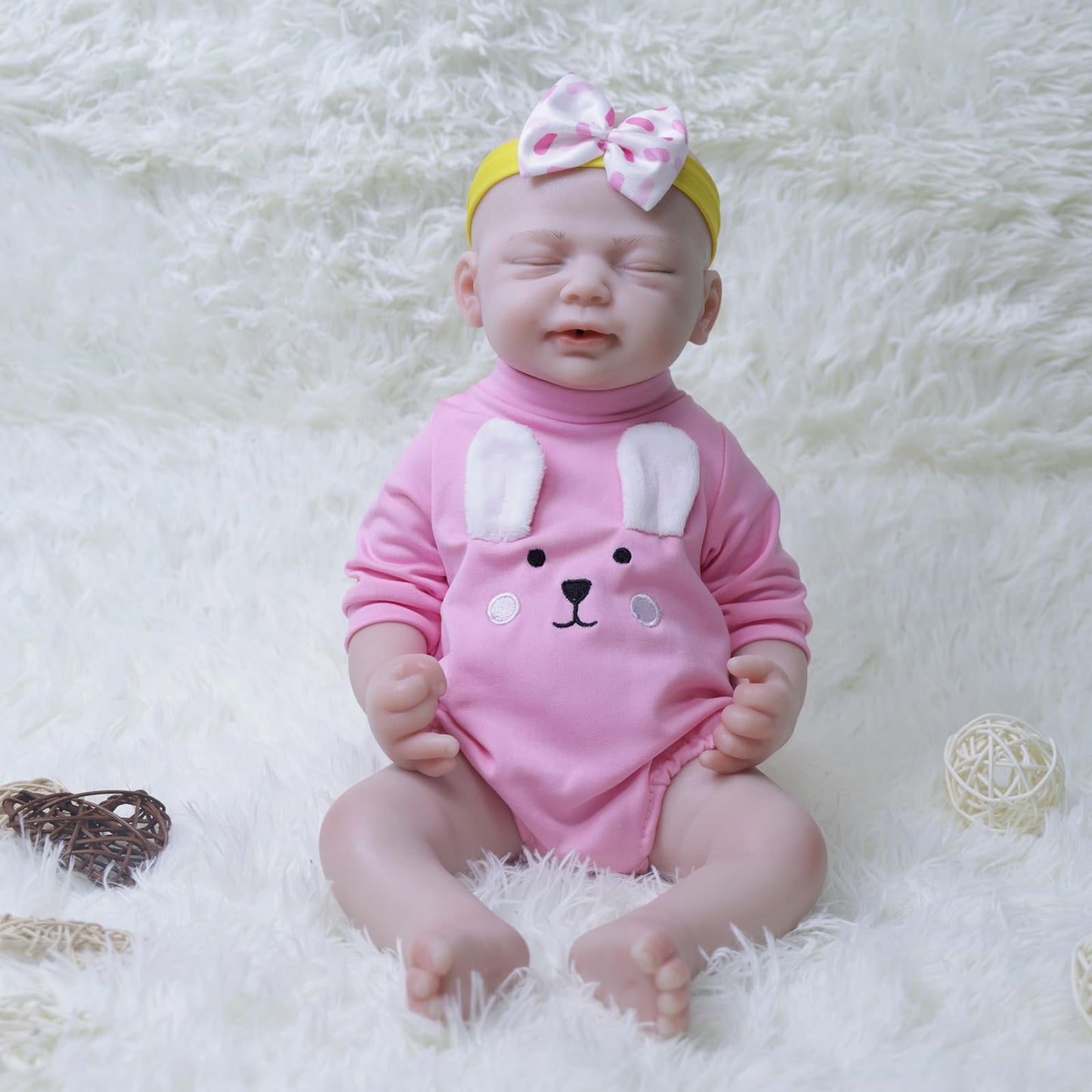 Aisite Full Silicone Baby Doll Girl With Drink And Pee - 18 Inch Realistic Reborn Baby Dolls Silicone Full Body Baby, Birthday Gifts For Girls And Boys Age 6+