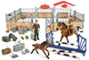 Kidbest Horse Stable Playset, Horse Toys Set For Girls And Boys With Rider, Farm Animal Figurines Barn Toys, Pretend Play Toys For Kids 3-5 6 7 8-10 Birthday Gifts
