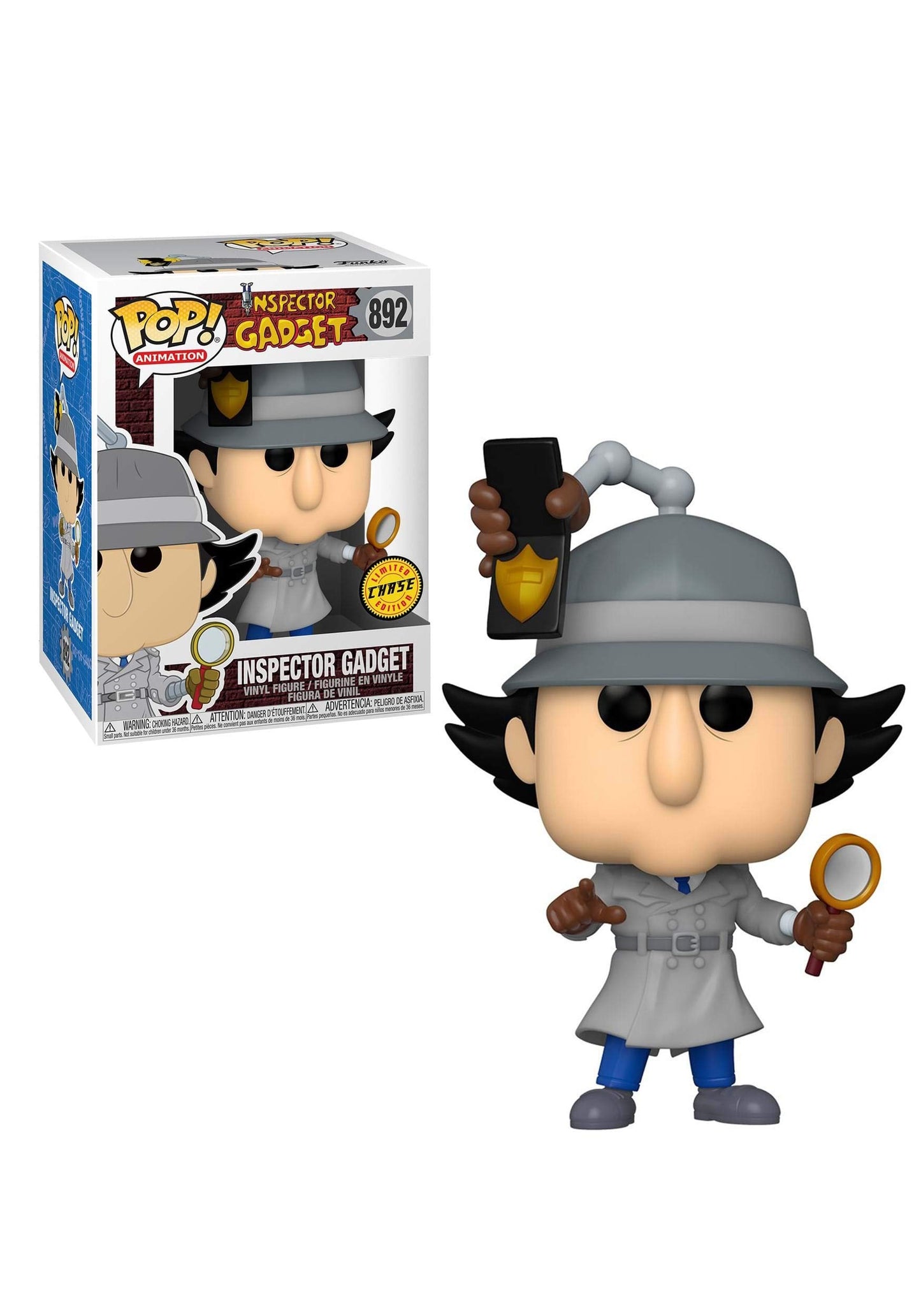 Funko Pop! Animation Inspector Gadget Vinyl Figure - Multicolour, Standard Size, Model 49268 (Styles May Vary)
