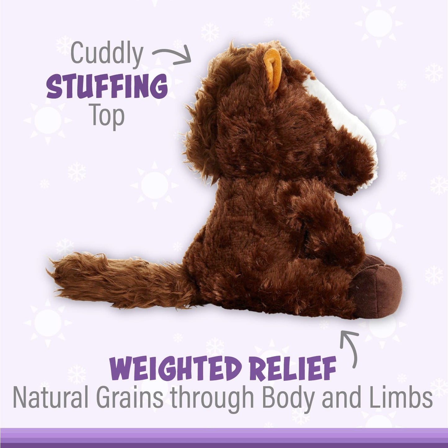 1I4 Group Warm Pals Microwavable Lavender Scented Plush Toy Stuffed Animal - Harry Horse