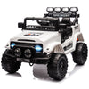 Ride On Truck Car 12V, Electric Vehicle w/Remote Control, 3 Speeds, LED Lights, Music, Spring Suspension, Ride on Car for Kids