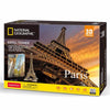 Cubic Fun Paris Eiffel Tower 80 Pieces 3D Puzzles