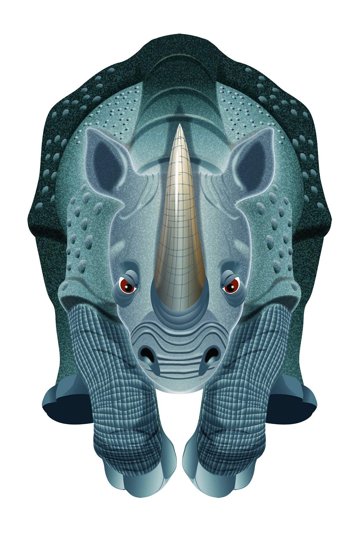 Windnsun Skyzoo Rhinoceros Rip-Stop Nylon Rhino Kite, 43 Inches Tall (Model: 70805)