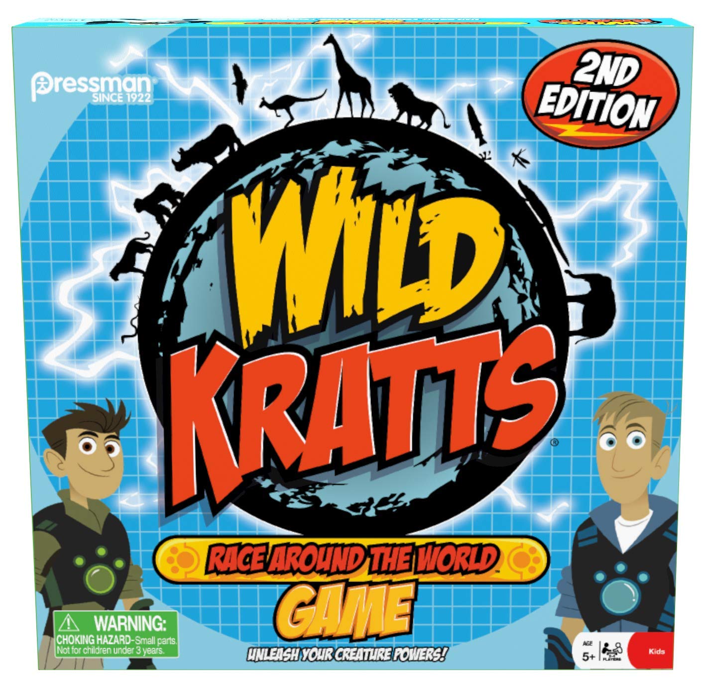 Pressman Wild Kratts Race Around The World Board Game Multicolor, 5'