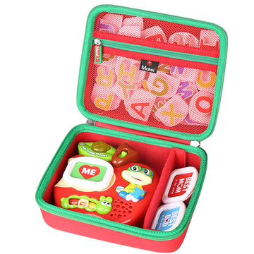 Mchoi Shockproof Carrying Case Compatible With Leapfrog Tad'S Fridge Phonics Magnetic Letter Set, Red, Case Only