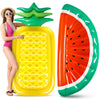 Libima 2 Pcs Giant Pool Floats Large Fruit Food Float Inflatable Pineapple Eggplant Watermelon Ice Lolly Cupcake Pizza Hot Dog F