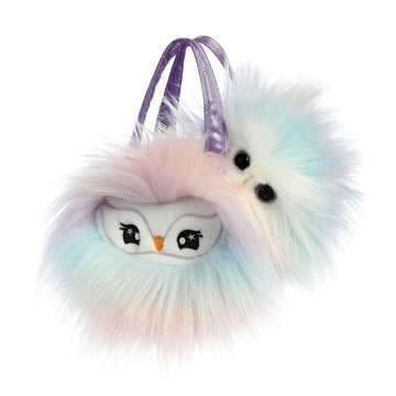 Aurora® Fashionable Fancy Pals™ Lilac Owl™ Stuffed Animal - On-The-Go Companions - Stylish Accessories - Multicolor 5.5 Inches