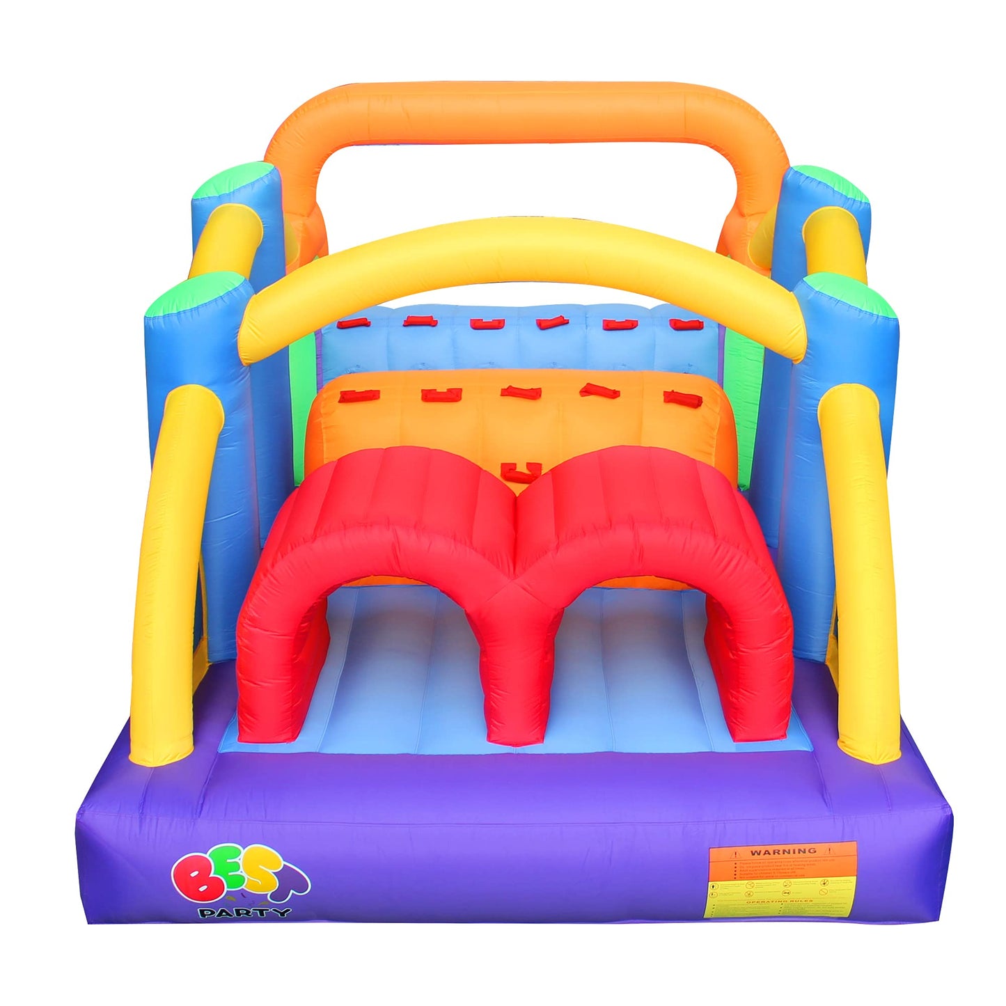 Bestparty Inflatable Obstacle Course Bounce House Castle With Large Slides Bounce Area And Obstacles Inflatable Bouncer House Jumper With Blower