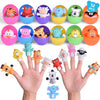 Fun Little Toys 12 Pcs Easter Eggs Prefilled With Animal Finger Puppets, Easter Party Favors, Easter Basket Stuffers, Fillers Ea