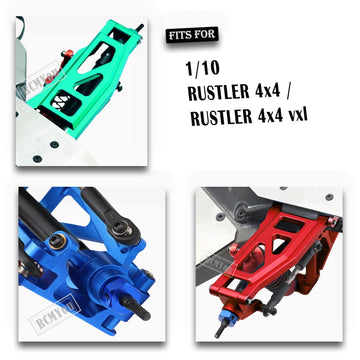 RCMYou Upgrades Part for 1/10 Rustler 4x4 VXL/Rustler 4x4,Alloy Suspension Arm,Caster Block,Steering Blocks,Rear Stub Axle Carri