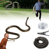 BIXMK Golf Snake Prank with String Clip - 1.2m DIY Black Snake Gag Gift for Golf Lovers, Fun Prank Toy, Medium Size