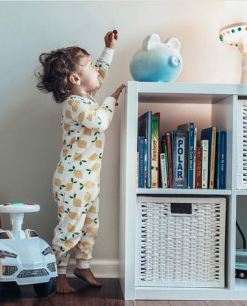 Child To Cherish Ombre Ceramic Piggy Bank, Blue