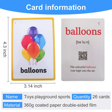 26Pcs/Set Toys/Playground/Sports Kids Gifts English Flash Cards Pocket Card Educational Learning Baby Toys For Children Pre-Kindergarten