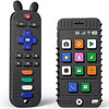 Fftroc Tv Remote Control And Phone Shape Baby Teething Toys For 6-12 Months - Sensory Chew Teethers For Boys Girls Toddlers Infa