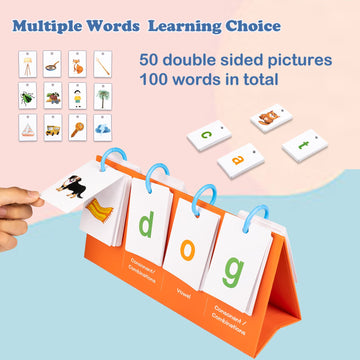 Alened Sight Words Flash Cards For Kindergarten, Phonics Flash Cards, Cvc Word Games Pocket Chart, Classroom Learning Activities