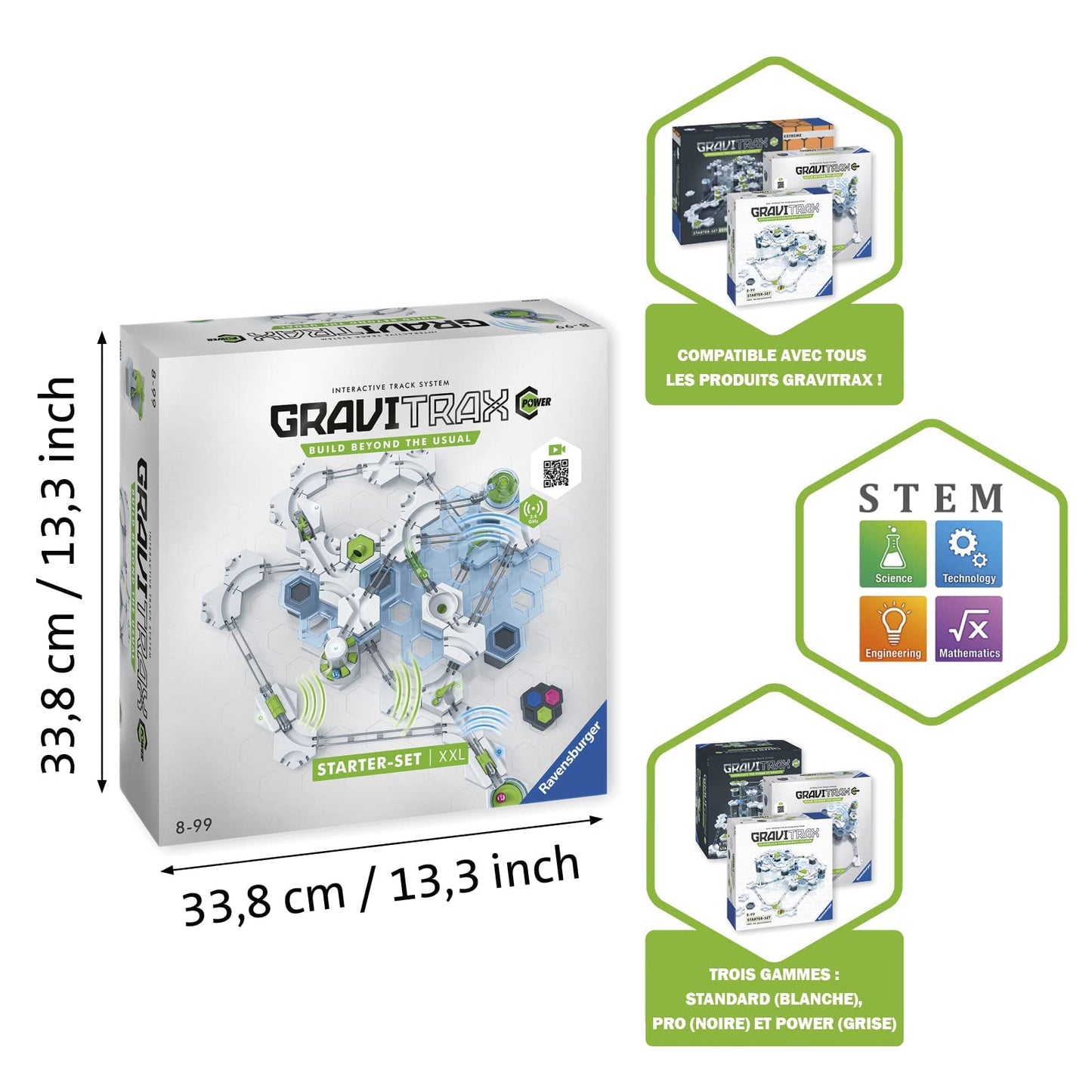 Ravensburger Gravitrax Power: Starter-Set Xxl - Immersive Marble Run | Interactive Stem Toy | Age 8 Years And Up | Magnetic Trax | Race Course Builder