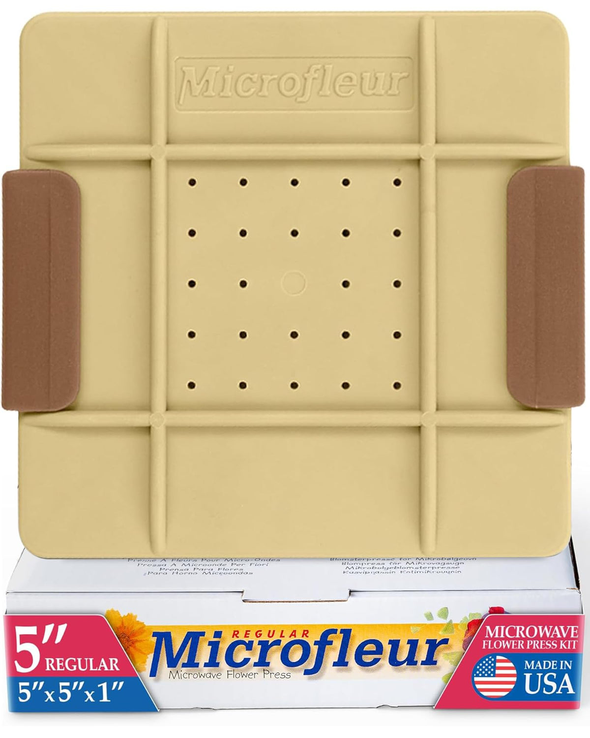 Microfleur Microwave Flower Art Press Kit for Kids and Adults DIY with Washable Absorbent Cloth, Ideal for Plant Lovers 5 (13