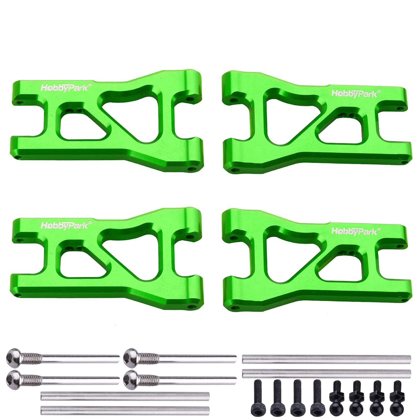 HobbyPark Aluminum Suspension Arms Set (Front and Rear) for Traxxas 1/18 LaTrax Teton Upgrades Desert Prerunner, Replace Parts 7