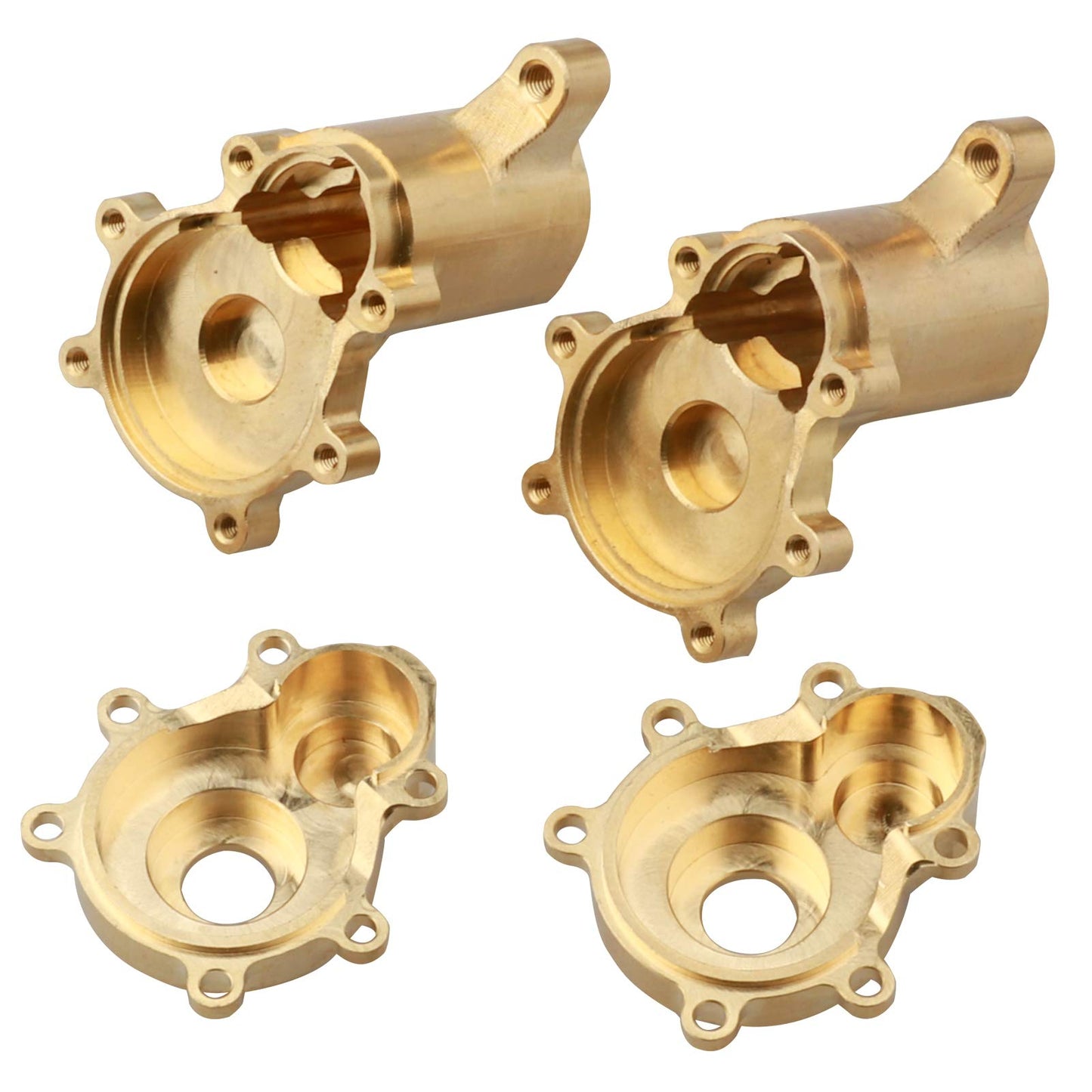 Hobbypark Brass Rear Portal Housing Steering Blocks (Inner & Outer) Heavy Duty Weights for Redcat Gen8 Upgrades Scout II Axe V2