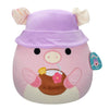 Squishmallows Original 16in Peter The Pig with Tropical Drink and Bucket Hat - Official Jazwares Plush (Large)