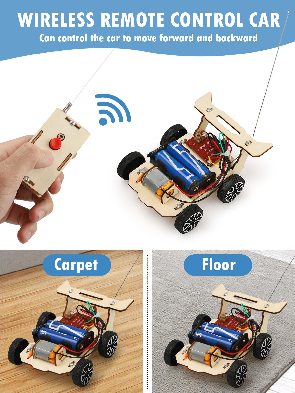 5 In 1 Stem Model Car Kits, Stem Projects For Kids, Toys For Boys Age 8-12, 3D Wooden Puzzles, Educational Science Building Kit, Christmas Birthday Gifts For 8 9 10 11 12 Year Old Boys And Girls