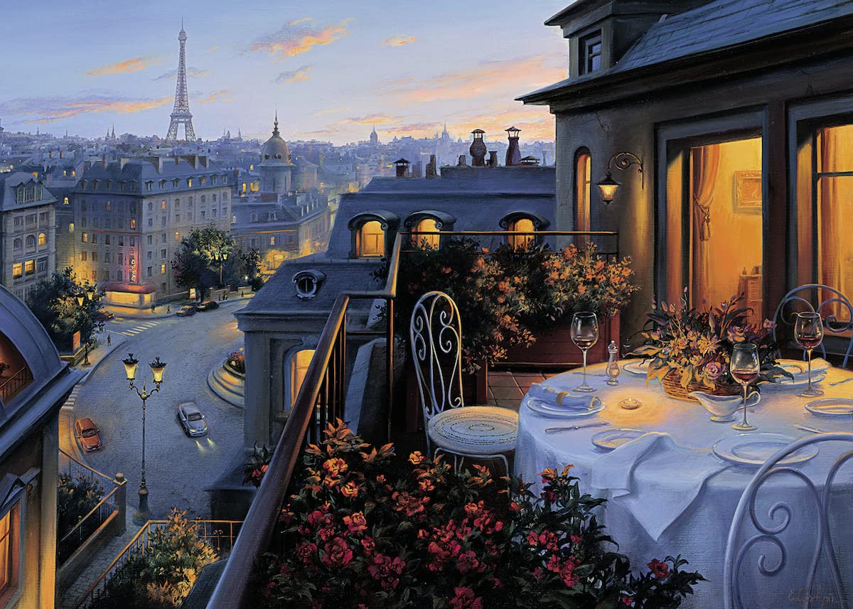Ravensburger Paris Balcony Jigsaw Puzzle - 1000 Unique Pieces | Premium Quality Material | Softclick Technology Ideal Gift For Puzzle Enthusiasts