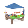 Step2 Pump & Splash Shady Oasis - Medium Plastic Water Play Toy, Tan & Blue, Model 421400