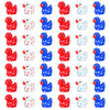 Arrowbash 60 Pieces Patriotic Mini Resin Ducks Small 4Th Of July Ducks Bulk Mini Resin Animals Red White And Blue Duck For Indep