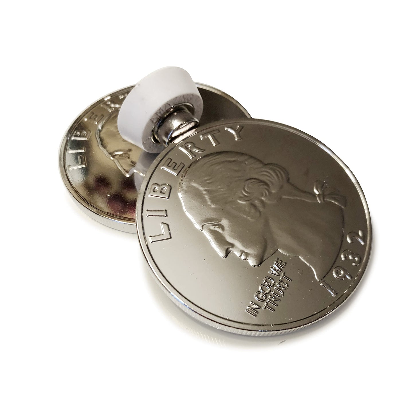 Canailles Jumbo Quarter, A Jumbo Us Quarter Made Of Metal, Magnetic Receptive, Great For Magic, Props, Fun, Pranks And More