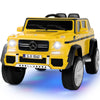 Fitnessclub Kids Ride On Car - Mercedes-Benz Maybach G650S, 12V, Yellow, 2 Motors, Remote Control, Large, Durable Polypropylene