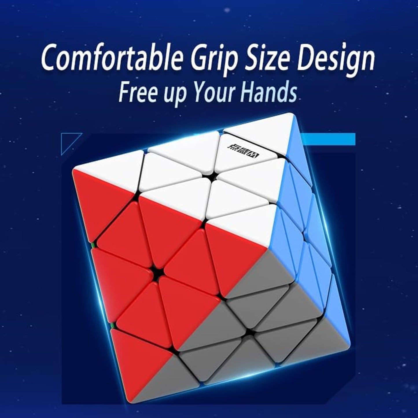 LiangCuber DianSheng FTO Face Turning Octahedron,Magnetic Octahedron Stickerless Speed Cube Black Core Version