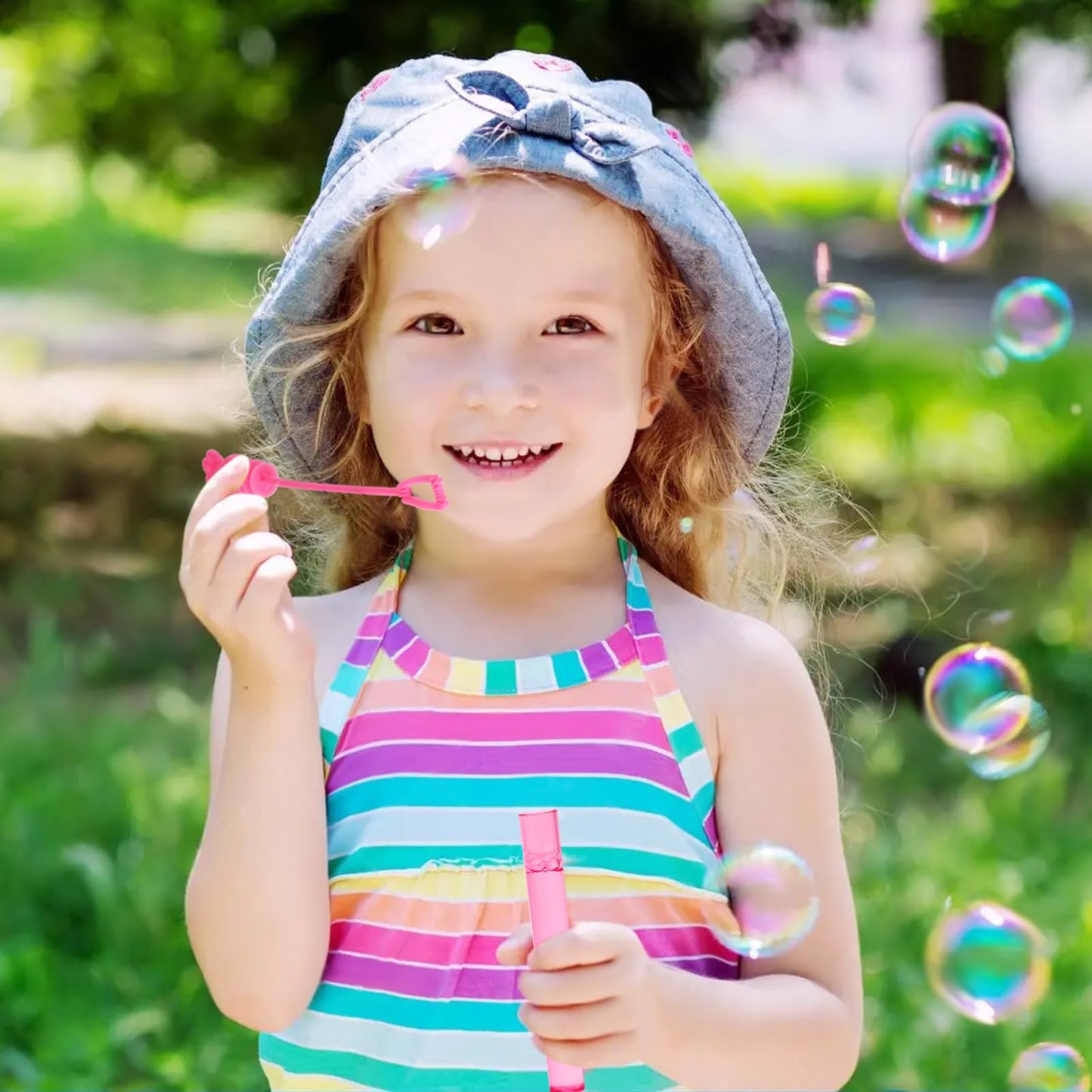 Snln 48Pcs Paw Print Bubble Wands For Kids Toddlers Mini Bubbles Party Favors Small Bubbles Bulk, Valentines Day Easter Wedding
