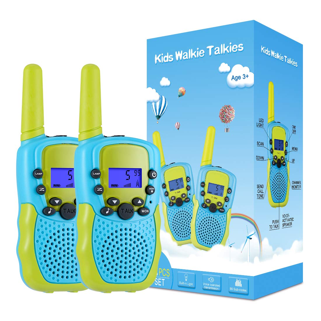 Selieve Toys For 3-12 Year Old Boys Girls, Easter Basket Stuffers, Walkie Talkies For Kids 22 Channels 2 Way Radio Toy With Back