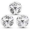 3PCS Food Decision Dice Bridesmaid Gifts for Wedding Bachelorette Party Games for Bride Bridal Shower Gifts 50th 11th Anniversar