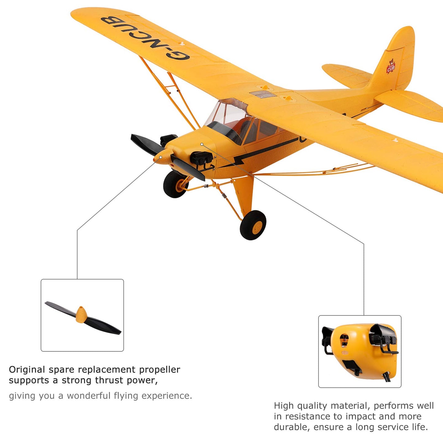 Goolrc Rc Plane Propeller Set For Wltoys Xk A160 Rc Airplane Aircraft Spare Parts Glider Accessories