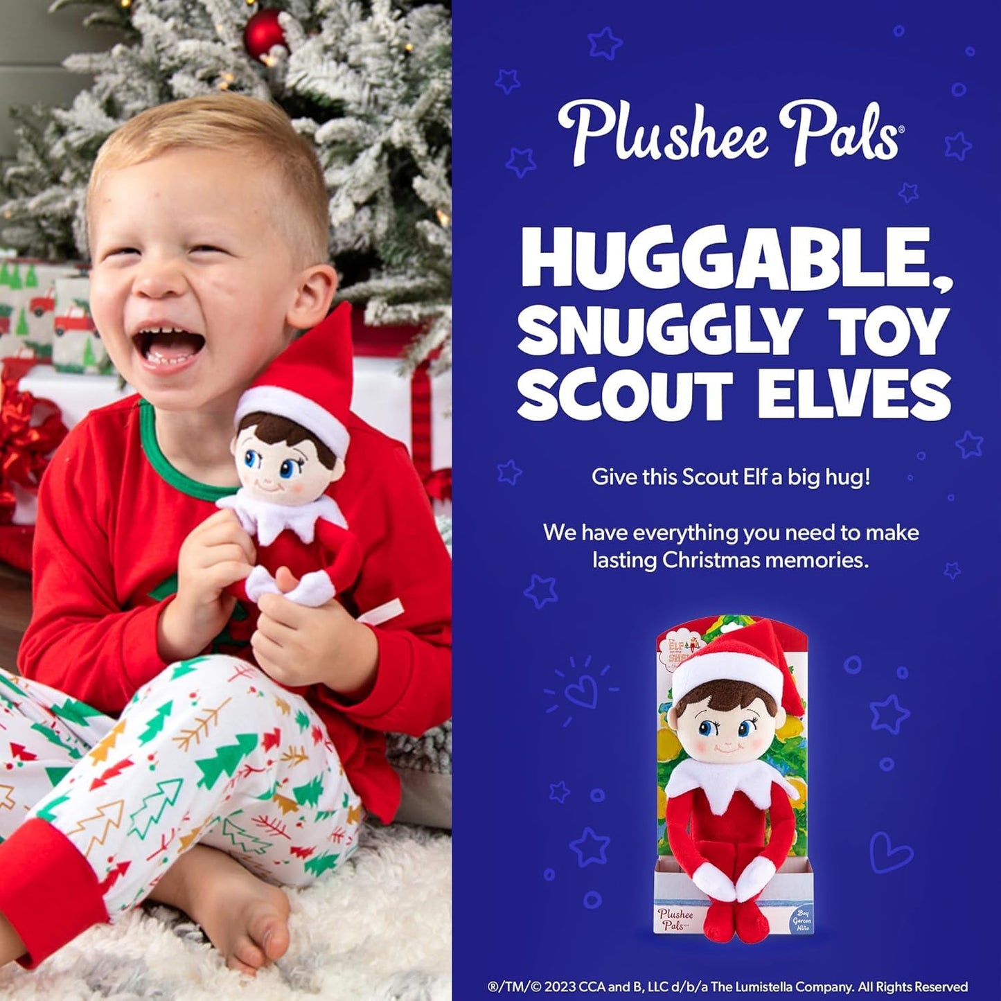 The Elf On The Shelf Plushee Pal Girl Dark Tone