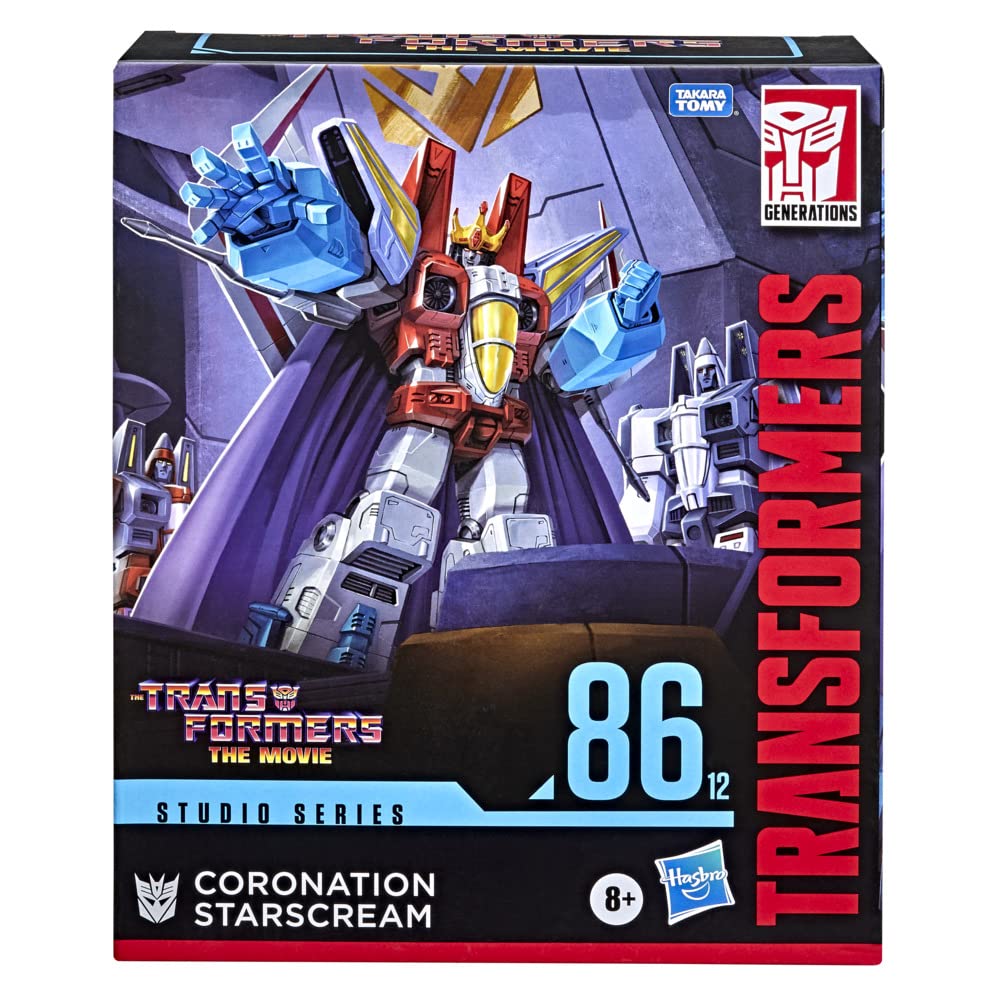 Transformers Studio Series 86-12, The Coronation Of Starscream 1986 8.5-Inch Action Figure From The Movie Leader Class From 8 Years