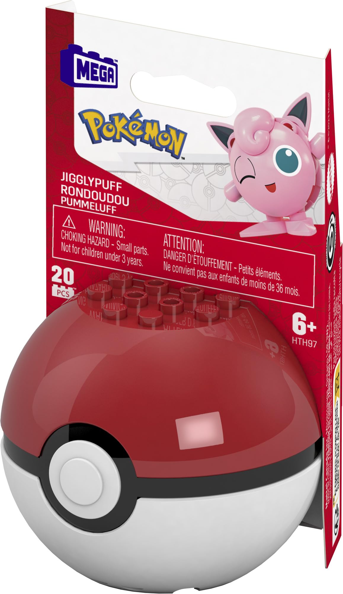 MEGA Pok mon Construction Toy Pok mon Evergreen Jigglypuff for Kids Ages 6 and Up
