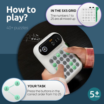 Science Can Speed Numbers - Handheld Games For Kids And Adults, Autism Sensory Toys, Featuring 100 Challenges, Travel Games, Ste