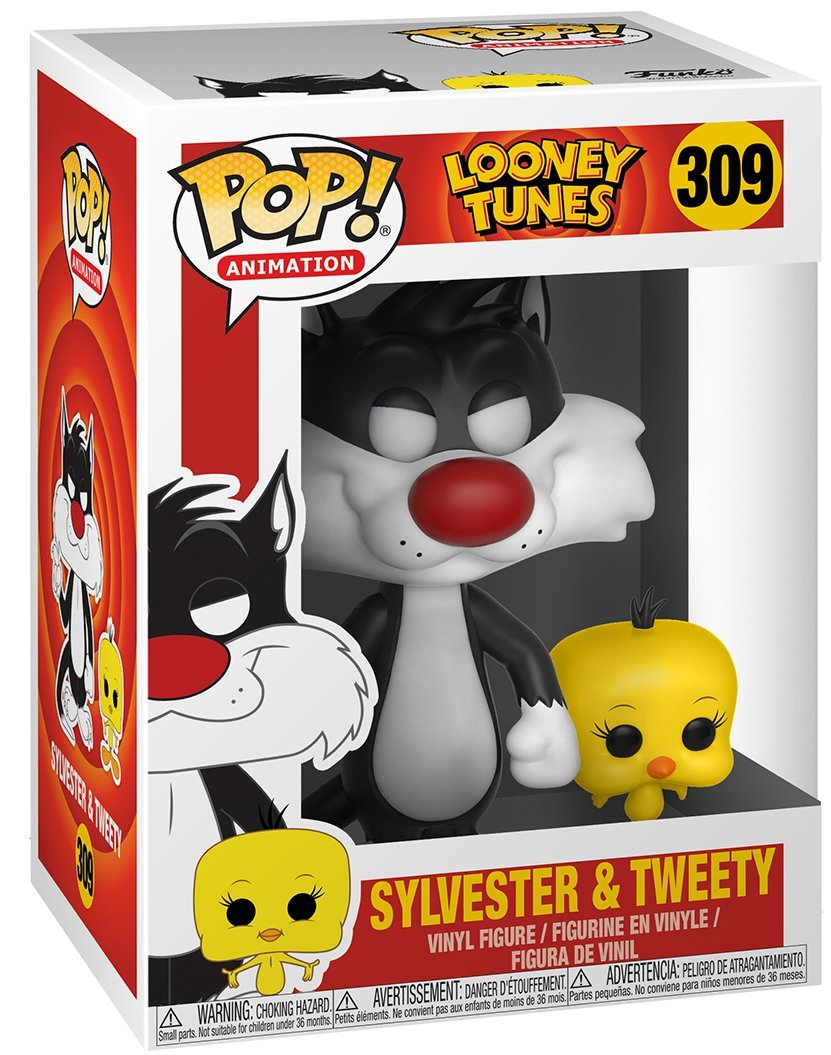 Funko Pop! Animation: Looney Tunes - Sylvester And Tweety Vinyl Figure (Bundled With Pop Box Protector Case)