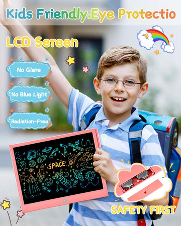 Lcd Writing Tablet, 15 Inch Large Colorful Screen Doodle Board Doodle Pad, Drawing Tablet Drawing Pad For Kids, Electronic Educa