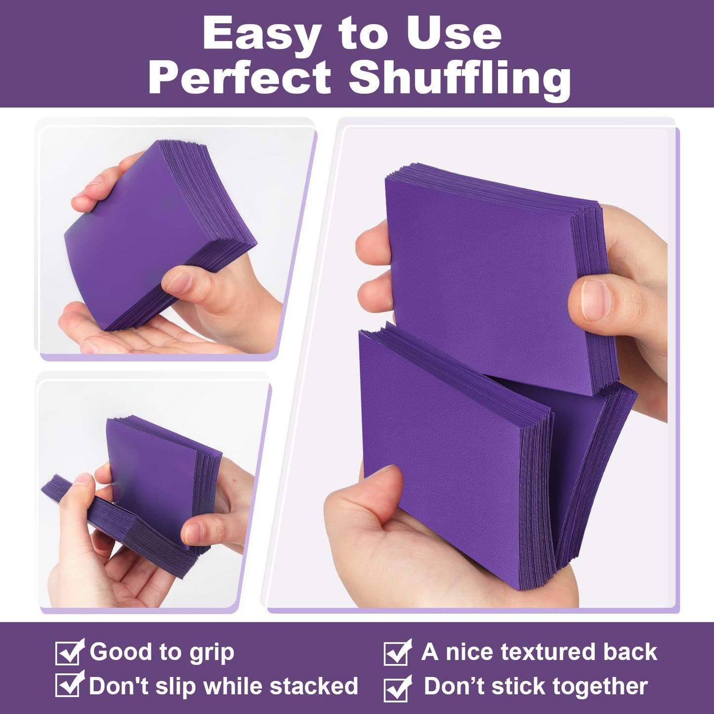 Purple Mtg Card Sleeves 200 Pack, Standard Card Sleeves Sturdy Mtg Sleeves Matte Back Finish, Perfect Shuffling - Protect All Yo