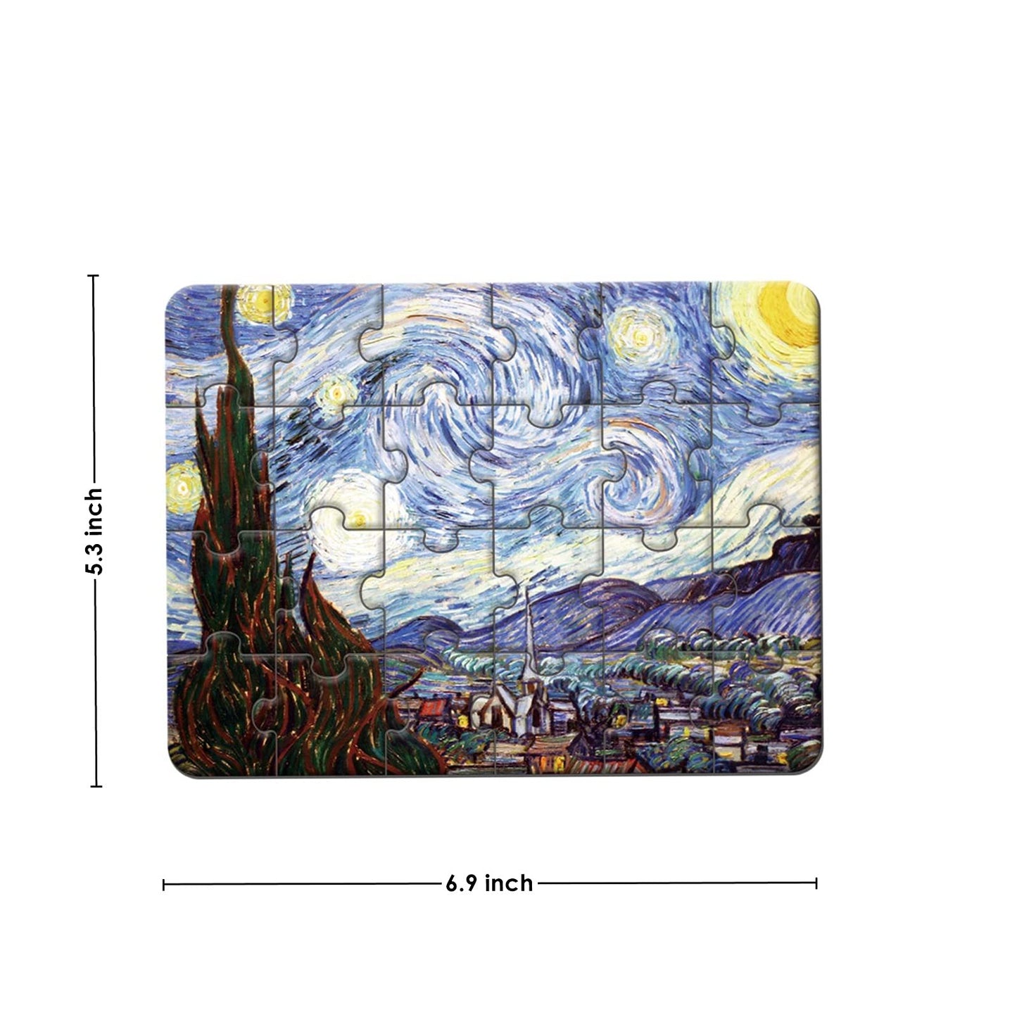 Yogeon 24 Pieces Starry Night Puzzle, Toddler Easy Puzzles For Kids Ages 3-5,4-6 Artist-An Intellectual Decompression Entertainm