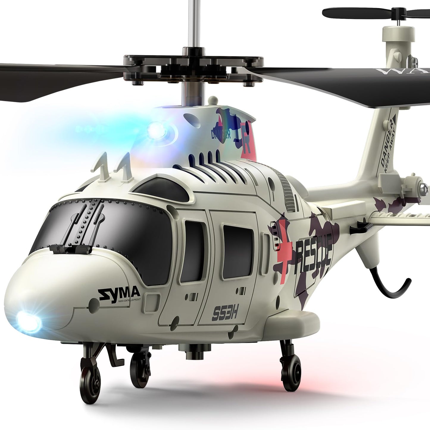 Syma Remote Control Helicopter - S53H Rescue Rc Helicopter With Upgraded Protection System, Lifelike Simulation, Easy To Fly And