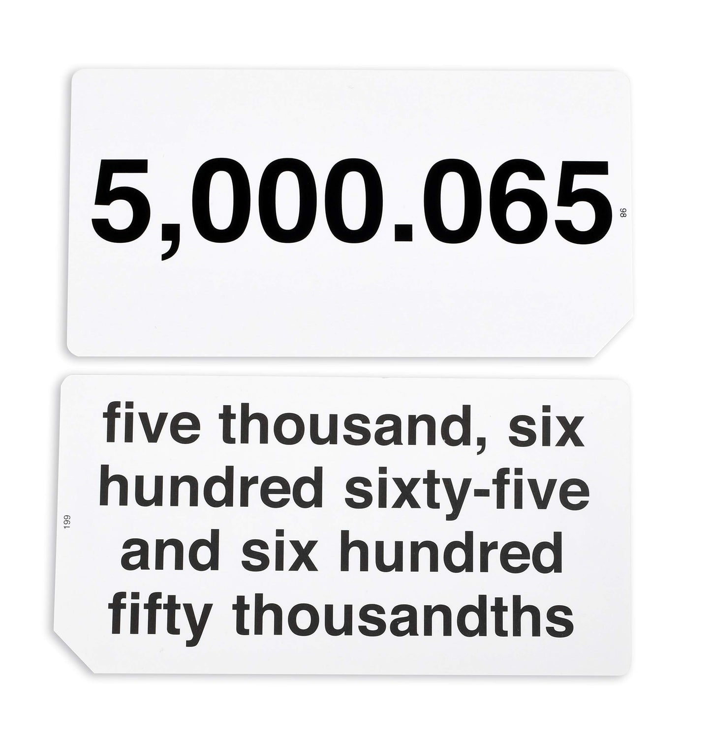 Learning Advantage 8658 Decimal Flash Cards