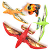 3 Pack Dinosaur Airplane Launcher Toys For Kids, Foam Airplanes For Kids Boys Toys With Stickers, Outdoor Flying Toys Birthday Gifts For 4 5 6 7 8 9 10 12 Year Old Boys Girls.
