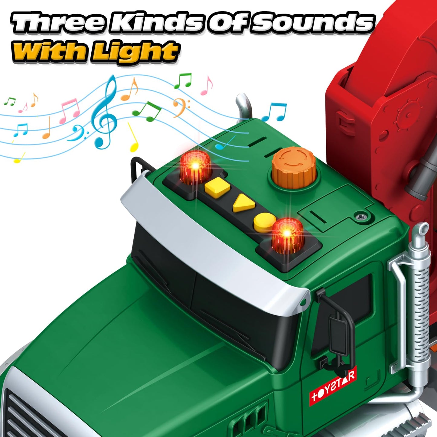 Kids Toys for 3 4 5 6 7 8 Years Old Boys, Large Garbage Sorting Truck Toy, Friction Powered Garbage Recycling Truck with Lights