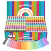 FELIZROCA 180PCS Sidewalk Chalk Set - Washable, Non-Toxic, Jumbo, 20 Colors, Gypsum, Ideal for Kids Outdoor Play
