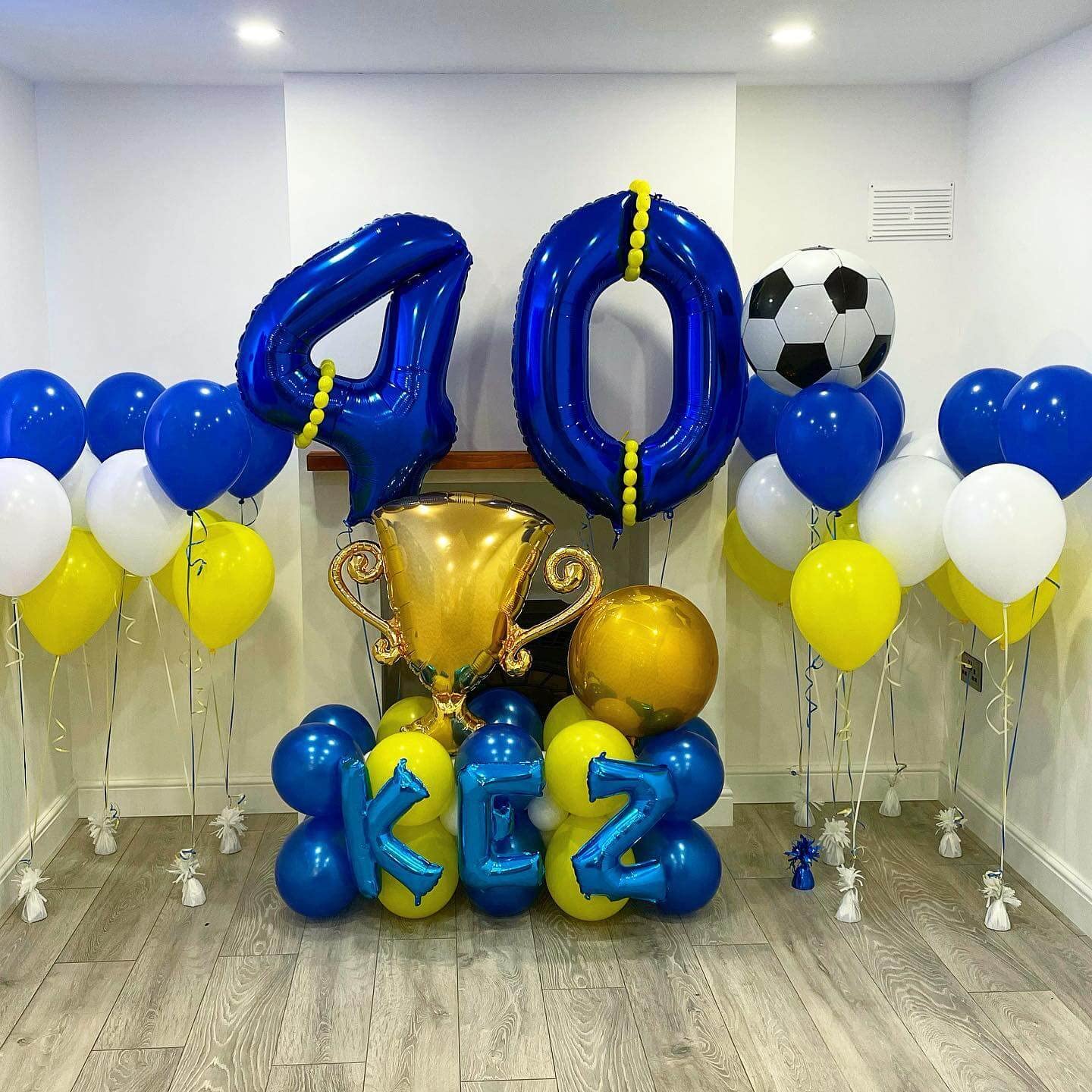 40 Inch Navy Blue 40 Number Balloons Giant Jumbo Huge 40 Foil Mylar Helium Number Digital Balloons Dark Blue Birthday Mylar Digi